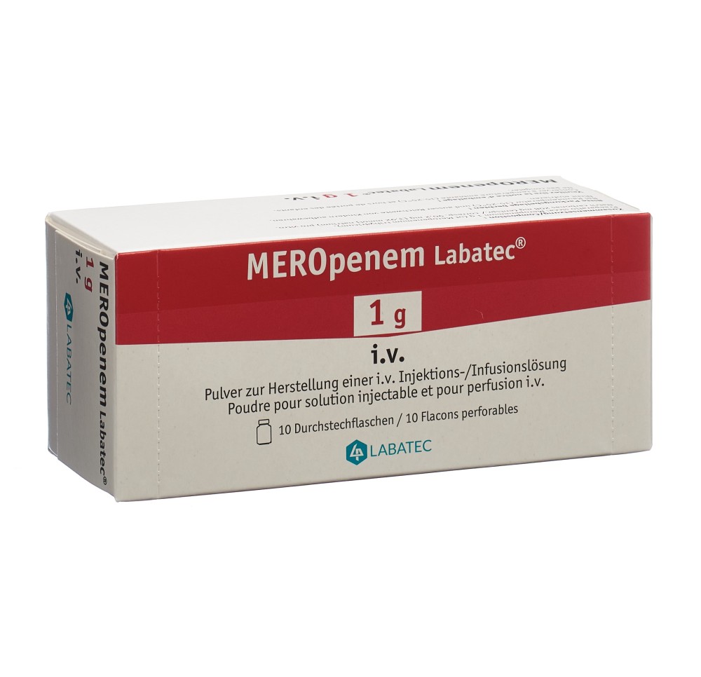 MEROPENEM Labatec 1 g i.v. flac 10 pce MEROPENEM Labatec 1 g i.v. flac 10 pce