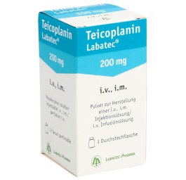 TEICOPLANIN Labatec subst sèche 200 mg flac