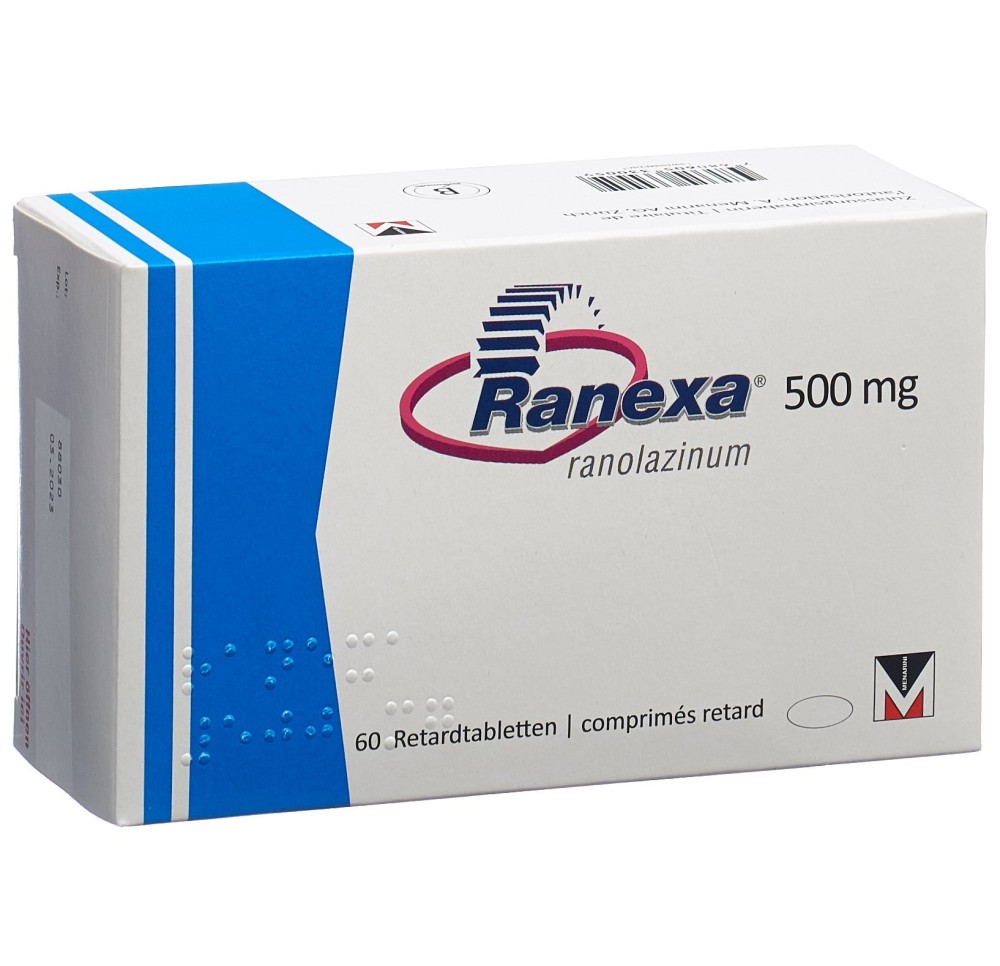 RANEXA cpr ret 500 mg 60 pce RANEXA cpr ret 500 mg 60 pce
