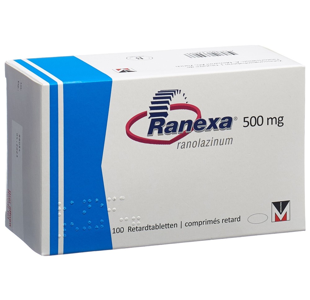 RANEXA cpr ret 500 mg 100 pce RANEXA cpr ret 500 mg 100 pce