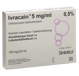 IVRACAIN sol inj 5 mg/ml 5 amp 20 ml