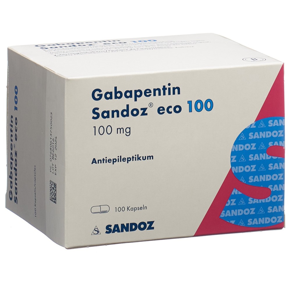 GABAPENTINE Sandoz eco caps 100 mg 100 pce GABAPENTINE Sandoz eco caps 100 mg 100 pce