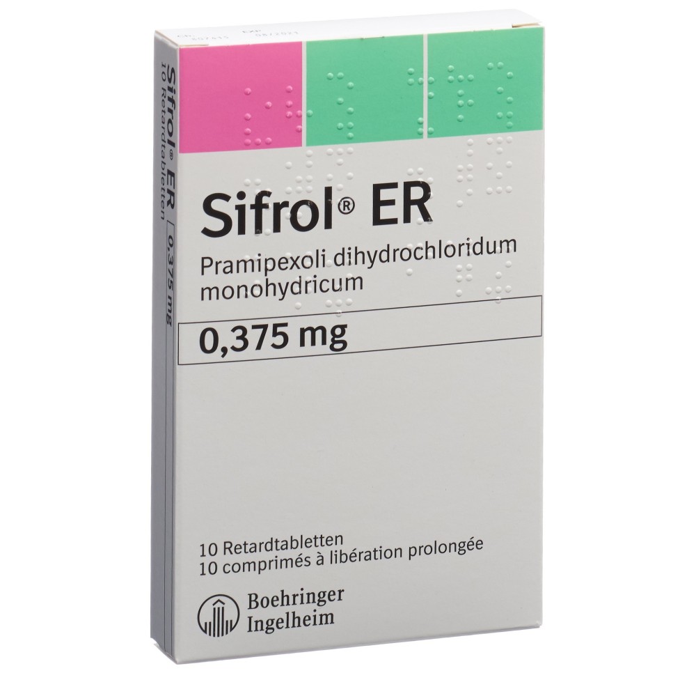 SIFROL ER cpr ret 0.375 mg 10 pce SIFROL ER cpr ret 0.375 mg 10 pce