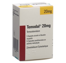 TEMODAL caps 20 mg sach 5 pce