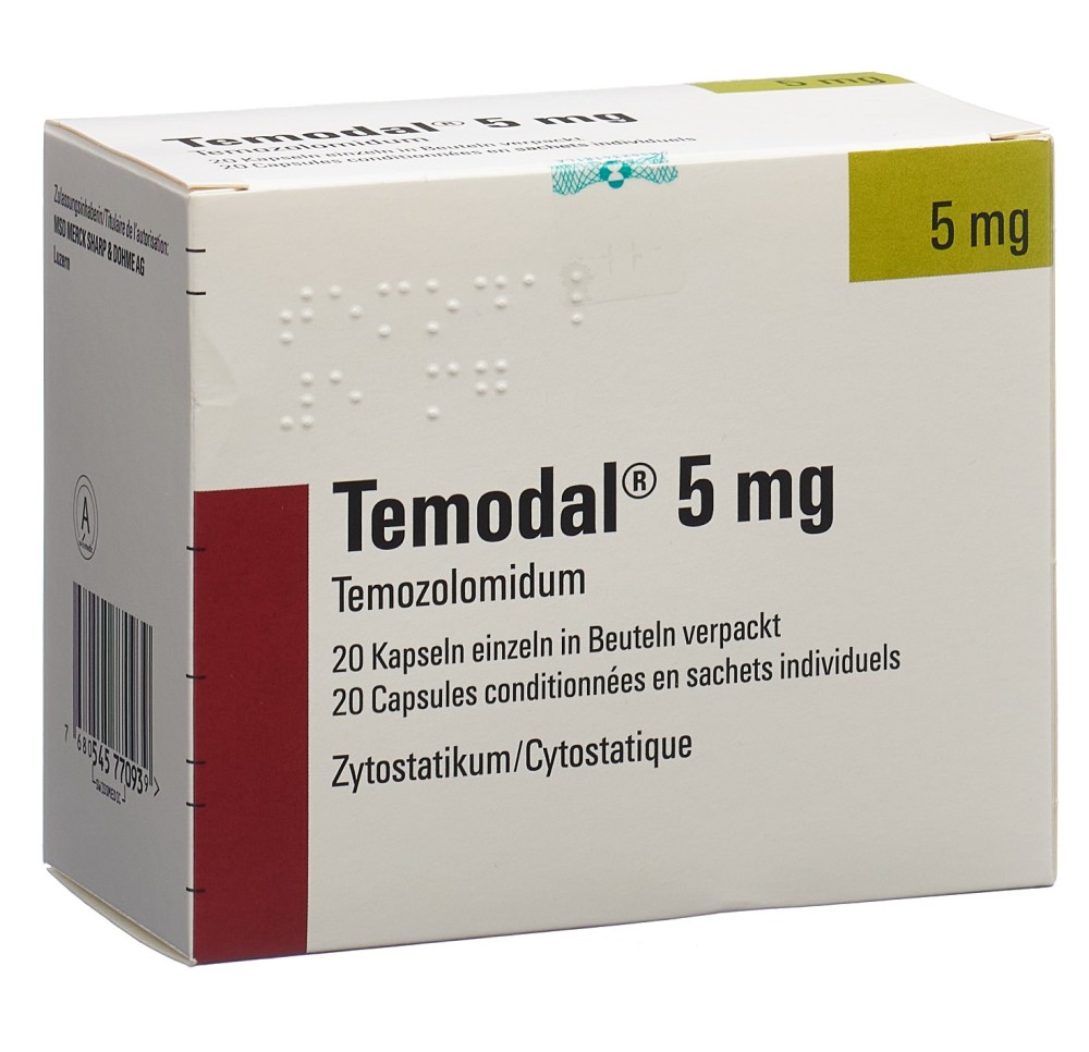 TEMODAL caps 5 mg sach 20 pce TEMODAL caps 5 mg sach 20 pce