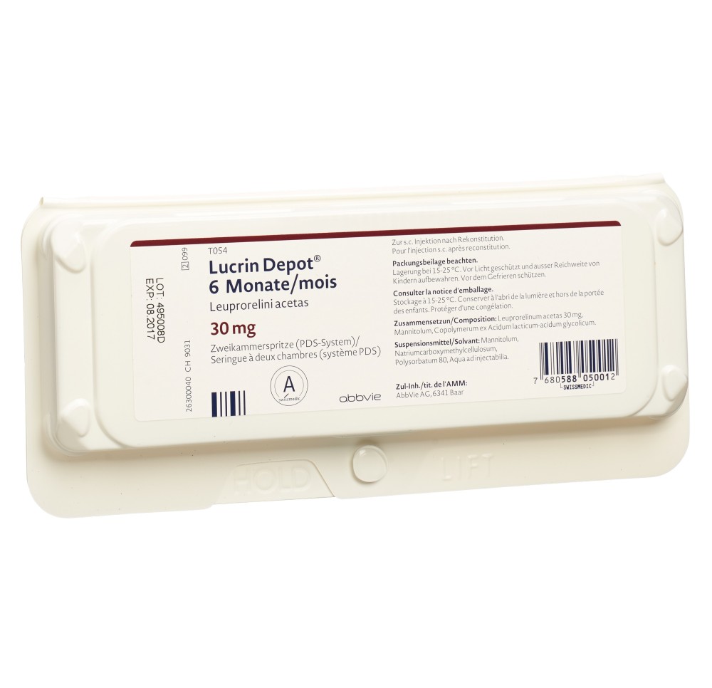 LUCRIN DEPOT PDS subst sèche 30 mg ser pré LUCRIN DEPOT PDS subst sèche 30 mg ser pré
