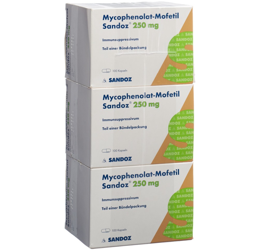 MYCOPHENOLAT-MOFETIL Sandoz caps 250 mg 300 pce MYCOPHENOLAT-MOFETIL Sandoz caps 250 mg 300 pce