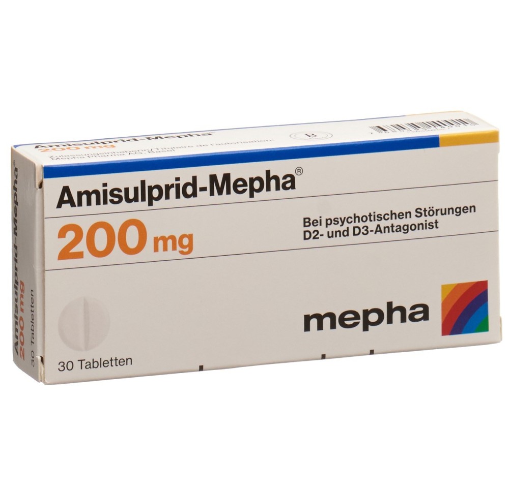 AMISULPRID Mepha cpr 200 mg 30 pce AMISULPRID Mepha cpr 200 mg 30 pce