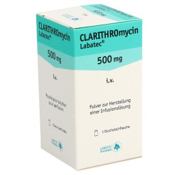 CLARITHROMYCINE Labatec 500 mg i.v. flac 10 ml