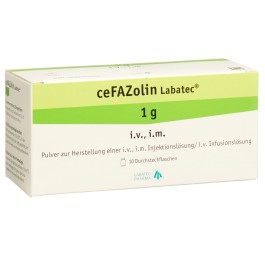 CEFAZOLINE Labatec subst sèche 1 g flac 10 pce