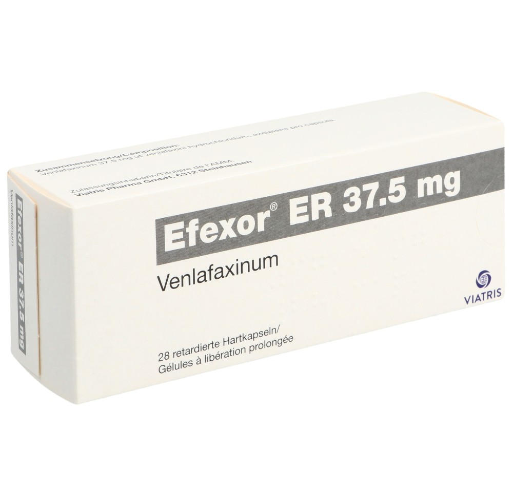 EFEXOR ER caps 37.5 mg 28 pce EFEXOR ER caps 37.5 mg 28 pce