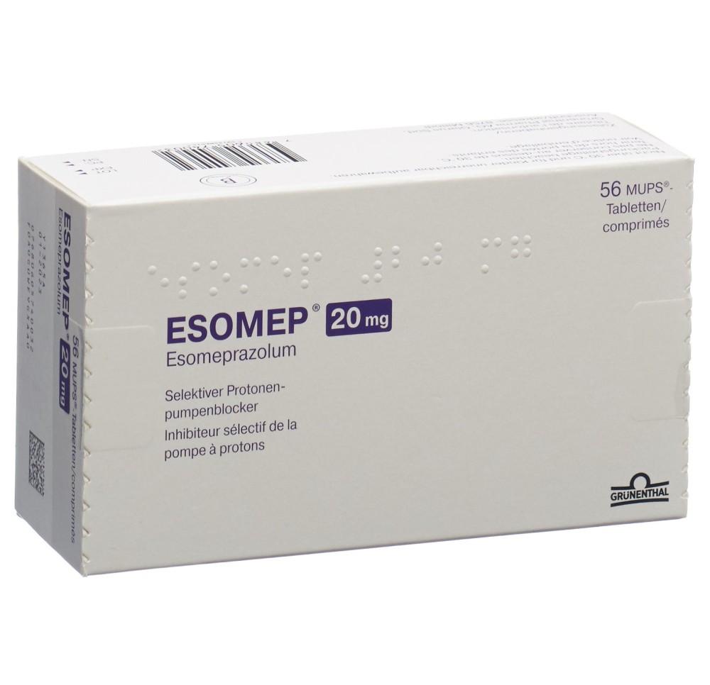 ESOMEP MUPS cpr 20 mg 56 pce ESOMEP MUPS cpr 20 mg 56 pce