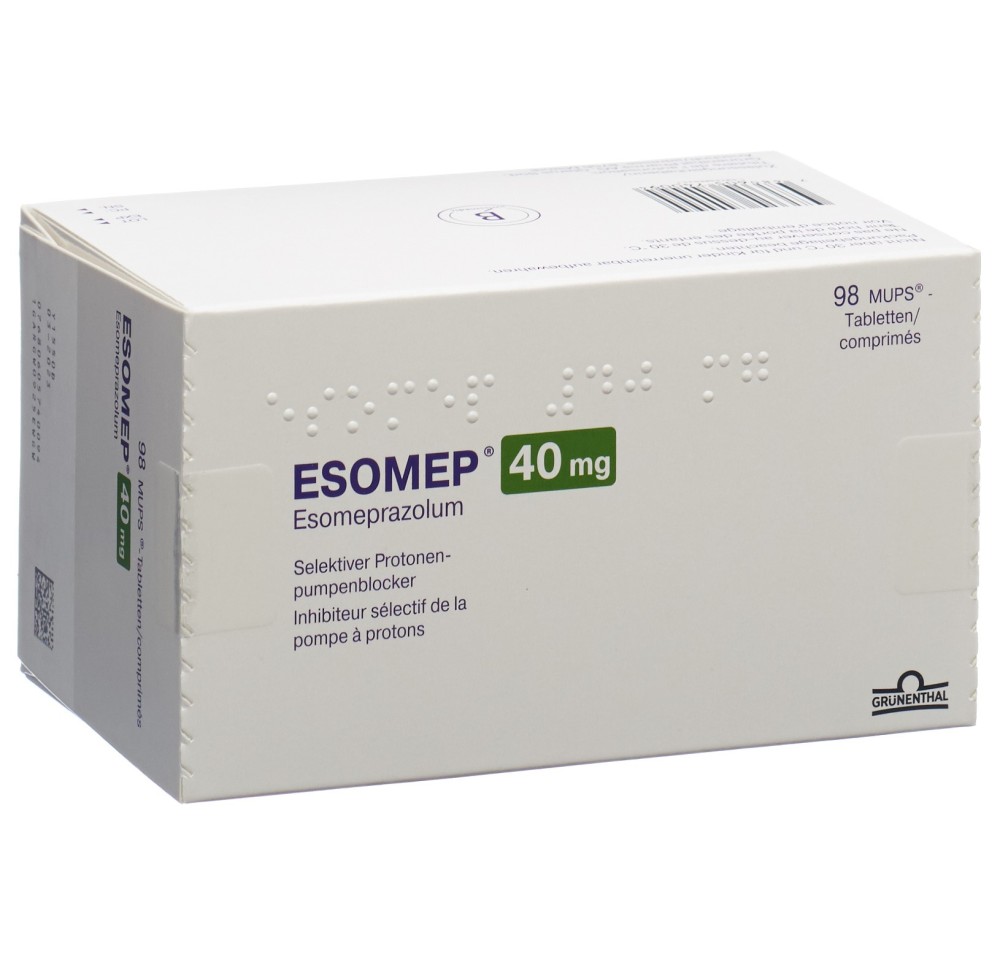 ESOMEP MUPS cpr 40 mg 98 pce ESOMEP MUPS cpr 40 mg 98 pce