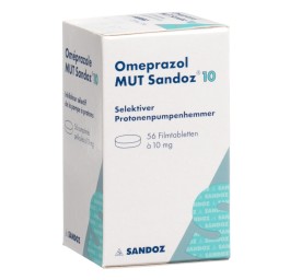 OMEPRAZOLE MUT Sandoz cpr pell 10 mg bte 56 pce