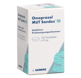 OMEPRAZOLE MUT Sandoz cpr pell 10 mg bte 100 pce