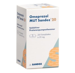 OMEPRAZOLE MUT Sandoz cpr pell 20 mg bte 28 pce