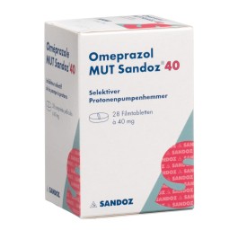 OMEPRAZOLE MUT Sandoz cpr pell 40 mg bte 28 pce