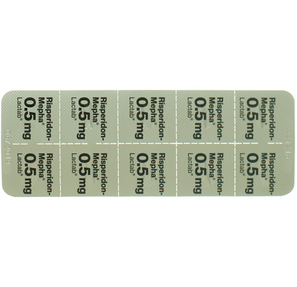 RISPERIDON Mepha Lactab 0.5 mg 60 pce RISPERIDON Mepha Lactab 0.5 mg 60 pce