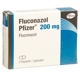 FLUCONAZOL Pfizer caps 200 mg 2 pce