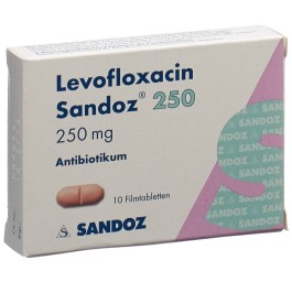 LEVOFLOXACINE Sandoz cpr pell 250 mg 10 pce