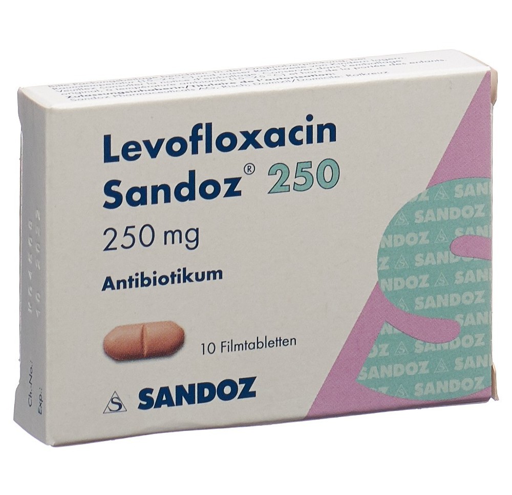 LEVOFLOXACINE Sandoz cpr pell 250 mg 10 pce LEVOFLOXACINE Sandoz cpr pell 250 mg 10 pce