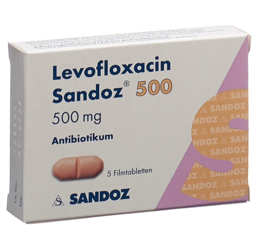 LEVOFLOXACINE Sandoz cpr pell 500 mg 5 pce LEVOFLOXACINE Sandoz cpr pell 500 mg 5 pce