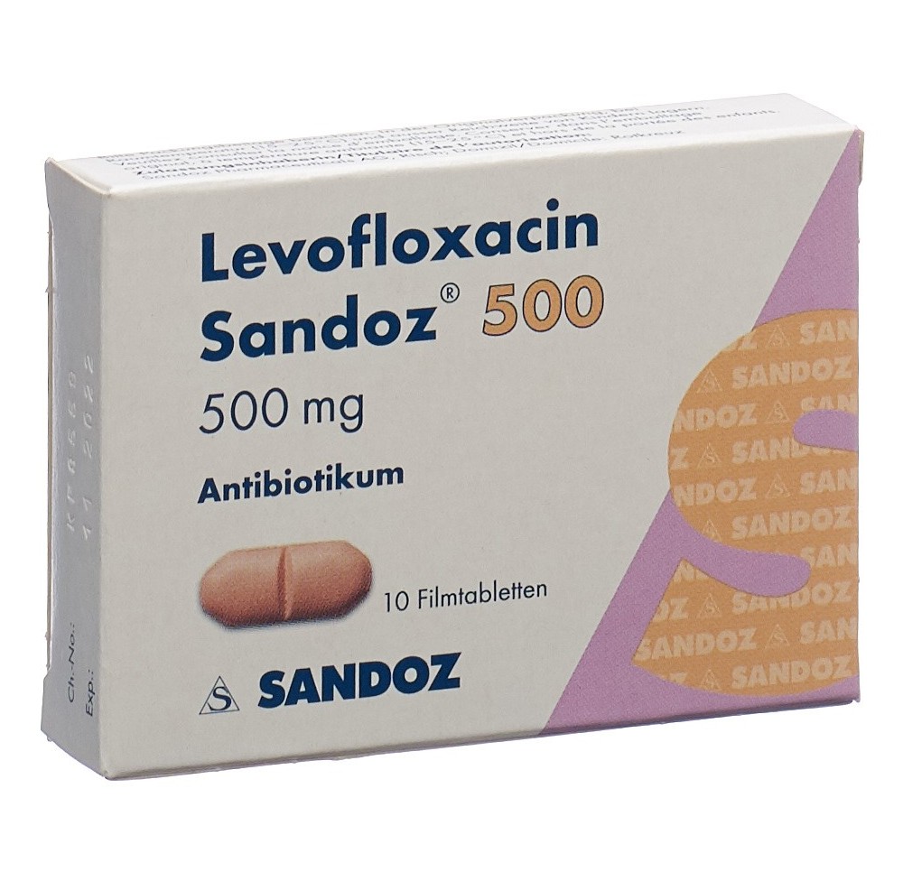 LEVOFLOXACINE Sandoz cpr pell 500 mg 10 pce LEVOFLOXACINE Sandoz cpr pell 500 mg 10 pce