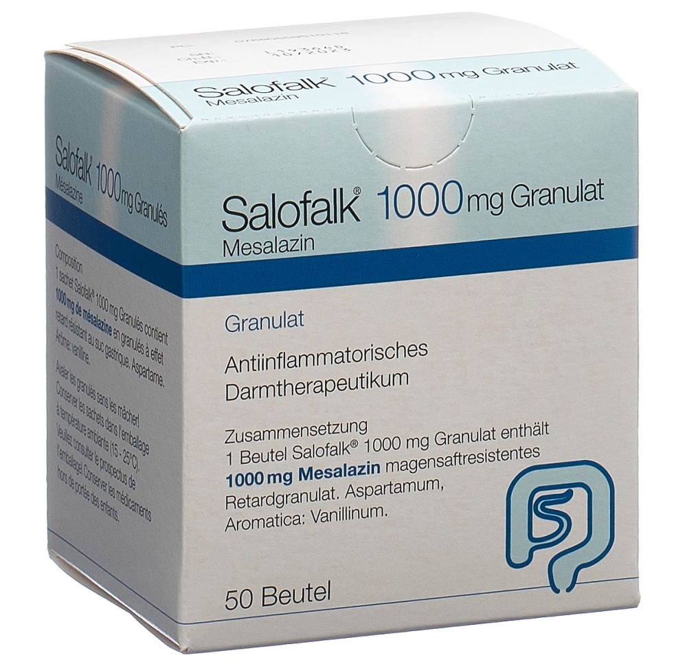 SALOFALK gran 1000 mg sach 50 pce SALOFALK gran 1000 mg sach 50 pce
