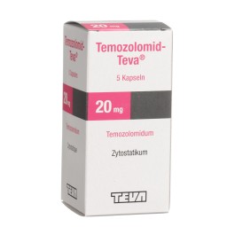 TEMOZOLOMID Teva caps 20 mg fl 5 pce
