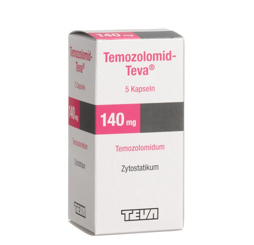 TEMOZOLOMID Teva caps 140 mg fl 5 pce TEMOZOLOMID Teva caps 140 mg fl 5 pce