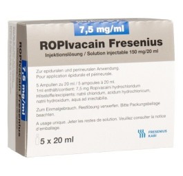 ROPIVACAIN Fresenius 7.5 mg/ml 20ml amp 5 pce