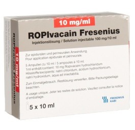 ROPIVACAIN Fresenius 10 mg/ml 10ml amp 5 pce