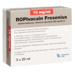 ROPIVACAIN Fresenius 10 mg/ml 20ml amp 5 pce