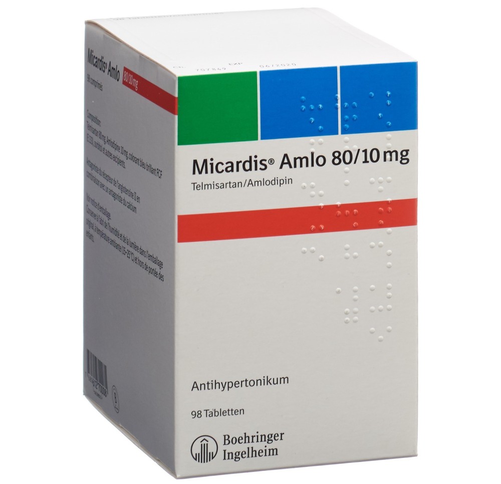 MICARDIS Amlo cpr 80/10 mg 98 pce