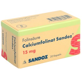 FOLINATE DE CALCIUM Sandoz caps 15 mg bte 20 pce