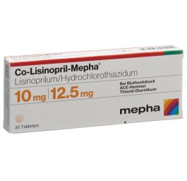 CO-LISINOPRIL Mepha cpr 10/12.5 30 pce