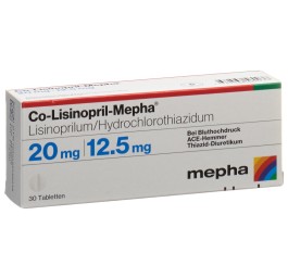 CO-LISINOPRIL Mepha cpr 20/12.5 30 pce