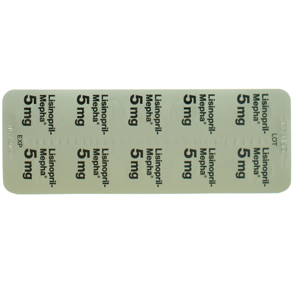 LISINOPRIL Mepha cpr 5 mg 100 pce LISINOPRIL Mepha cpr 5 mg 100 pce