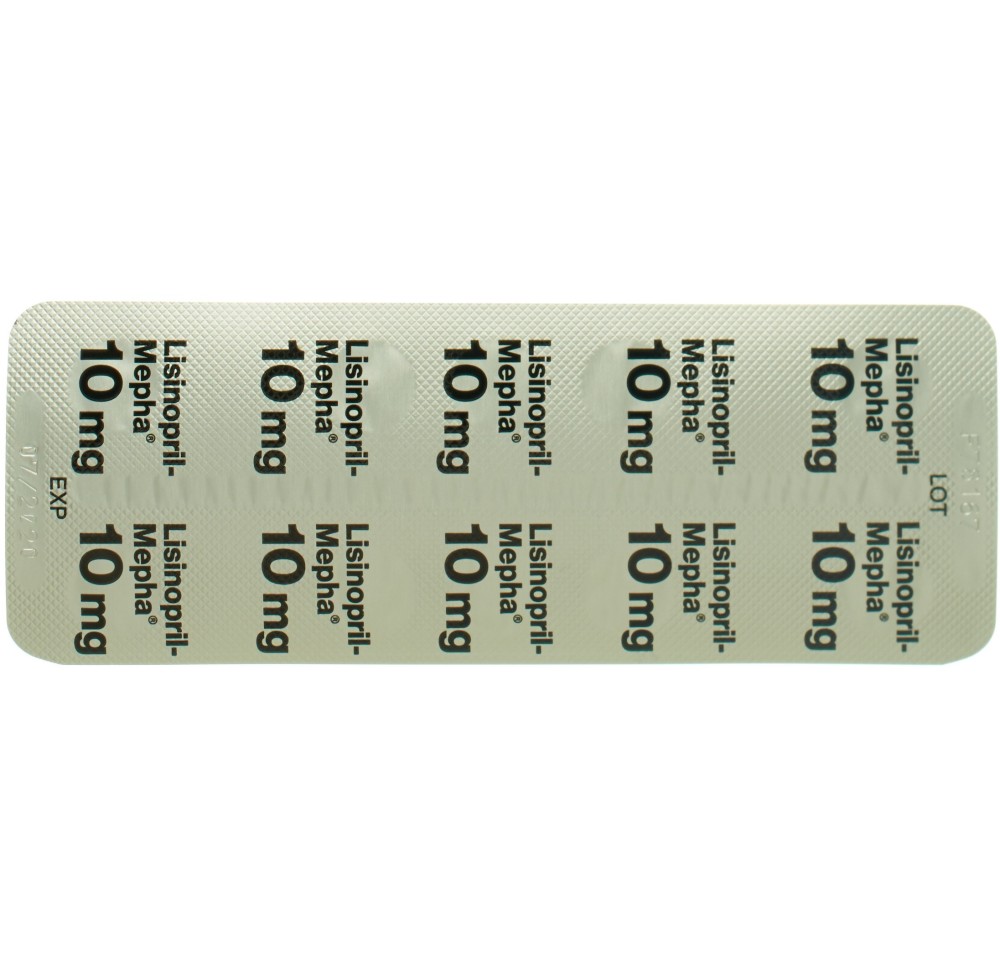 LISINOPRIL Mepha cpr 10 mg 100 pce LISINOPRIL Mepha cpr 10 mg 100 pce