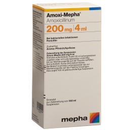 AMOXI Mepha gran 200 mg/4ml p susp s sucre 100 ml