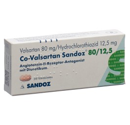CO-VALSARTAN Sandoz cpr pell 80/12.5 28 pce