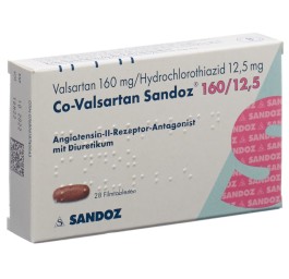 CO-VALSARTAN Sandoz cpr pell 160/12.5 28 pce