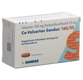 CO-VALSARTAN Sandoz cpr pell 160/25 98 pce