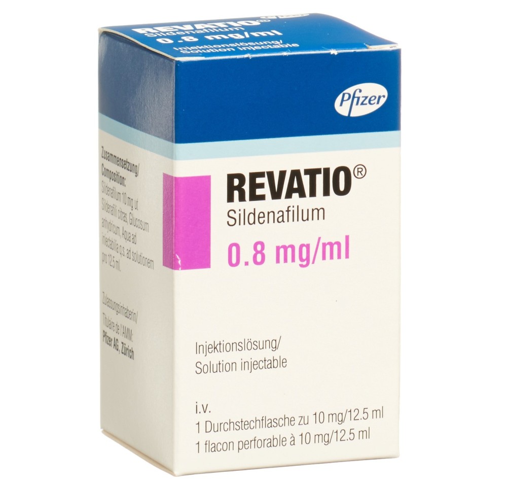 REVATIO sol inj 10 mg/12.5ml flac REVATIO sol inj 10 mg/12.5ml flac
