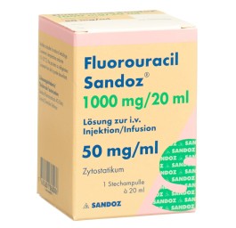 FLUOROURACILE Sandoz 1000 mg/20ml flac 20 ml