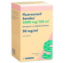 FLUOROURACILE Sandoz 5000 mg/100ml flac 100 ml