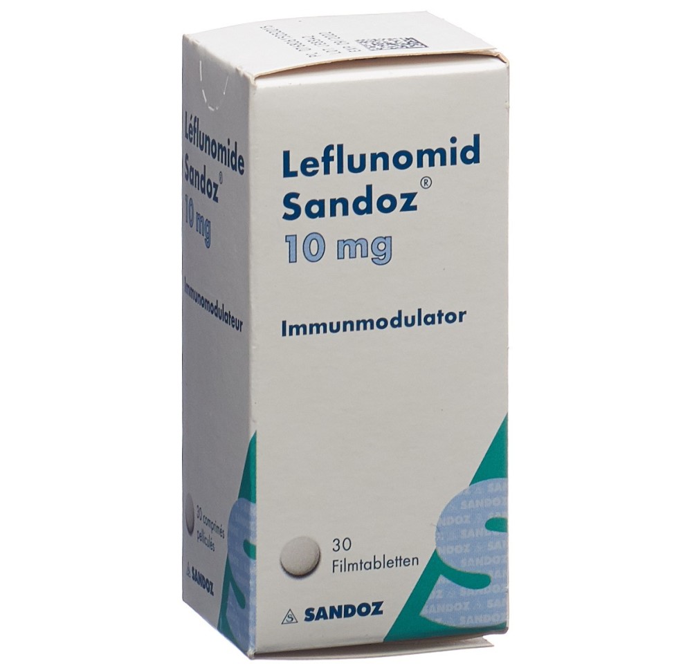 LEFLUNOMIDE Sandoz cpr pell 10 mg bte 30 pce LEFLUNOMIDE Sandoz cpr pell 10 mg bte 30 pce