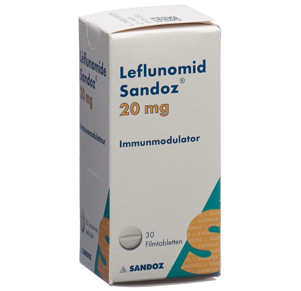 LEFLUNOMIDE Sandoz cpr pell 20 mg bte 30 pce LEFLUNOMIDE Sandoz cpr pell 20 mg bte 30 pce