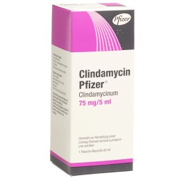 CLINDAMYCIN Pfizer gran 75 mg/5ml fl 80 ml