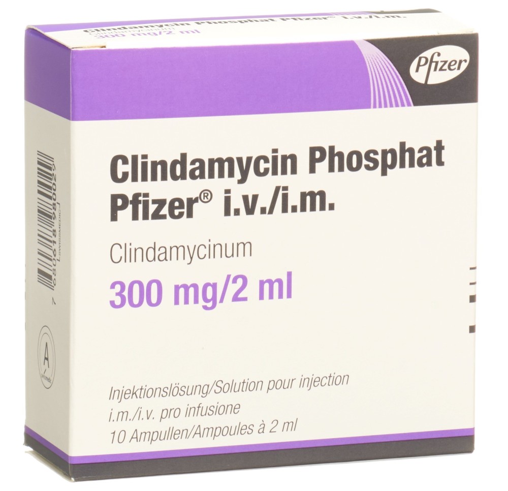 CLINDAMYCIN PHOSPHAT Pfizer 300 mg/2ml 10 amp 2 ml CLINDAMYCIN PHOSPHAT Pfizer 300 mg/2ml 10 amp 2 ml